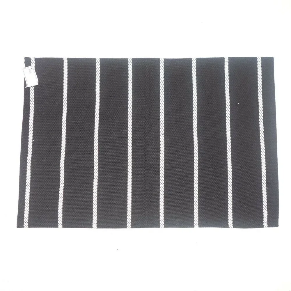 NEW Black White Stripe Accent Floor Rug from Target Farmhouse Style
